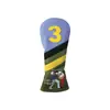 Cubierta de Palo de Golf Falsa de Madera Material de PU Impermeable Forro Grueso de Felpa Banda Elástica Cubierta para Cabeza de Palo 1Wwu