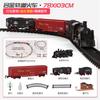 Simulación de Niño Transfronterizo Pista de Tren Clásica Ferrocarril de Alta Velocidad Arrastre Caballo Desgarrando Juego de Tren Tren de Vapor Retro Juguete
