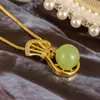 Collar con bolsa de dinero de la suerte, diseño clásico retro estilizado, temperamento de moda, regalo único para novia, natural