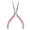 Alicate Artesanal DIY, Alicate de Bico Fino Rosa, Alicate para Joias, Alicate de Bico Redondo Multifuncional, Mini Ferramentas para Enrolar Fio e Miçangas para Joias