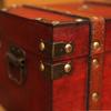 Caja de Almacenamiento de Madera Retro de Estilo Europeo con Cerradura Caja de Almacenamiento para el Hogar Caja de Madera Adornos Decorativos Caja Atrezzo para Escape de Habitación