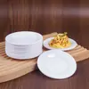 Comida de Simulación y Accesorios de Juego Plato de Cena Disco Blanco Cocina de Casa de Muñecas Accesorios de Juguete Modelo de Plato Falso Venta al por Mayor