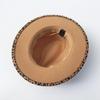 Sombrero al por mayor Sombrero de leopardo de lana europeo y americano moda marea sombrero de jazz de ala plana punto una generación de sombrero de adulto