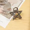 Presilha de cabelo de metal em formato de estrela de cinco pontas, venda quente transfronteiriça, alta qualidade, moda, estilo Ins, grampo para a parte de trás da cabeça, adorno de cabeça feminino, atacado