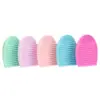 Huevo de limpieza para brochas de maquillaje de fábrica, Depurador de silicona de mano, Superficie texturizada, Almohadilla de limpieza antideslizante, Herramientas de belleza