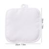 Tapete Isolante para Panela de Cozinha Tecido DIY Estampa Sublimática Branca com Transferência de Calor Tapetes Anti-Escaldantes Multi-Uso para Cozinha