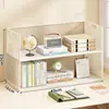 Estante de almacenamiento de escritorio multicapa, organizador de escritorio, escritorio de oficina, dormitorio estudiantil, estantería de mesa de arte de hierro simple y pequeña