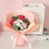 Buquê Pequeno de Rosa Simulada Dia dos Namorados 520 Presente Flor de Sabão de Algodão Buquê de Mão Buquê de Presente de Feriado Venda por Atacado