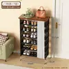 Cortina de cordón a prueba de polvo resistente duradera engrosada armario de zapatos de almacenamiento para dormitorio hogar gran capacidad estante de zapatos multicapa habitación de alquiler