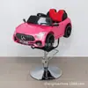 Cadeira de Corte de Cabelo Infantil Assento de Carro Barbearia Salão de Beleza Levantador de Cabelo Crianças Música Elétrica Desenho Animado Brinquedo Plástico