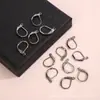Ganchos Franceses para Orejas de Primavera, Clips para Orejas, Hebillas para Orejas, Accesorios de Joyería para Pendientes DIY, Ganchos Franceses para Orejas en Forma de D, Modernos y Sencillos