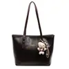 Bolso Tote de Cuero Encerado Estilo Retro de Moda 2026, Versátil para el Trabajo Diario, Sensación de Lujo, Gran Capacidad, Bolso de Hombro