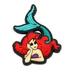 Encantos de Sirena de Dibujos Animados Lindos para Crocs Hebillas para Zapatos Crocs