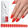 Unhas Vestíveis Cor Sólida Brilhantes Removíveis Caixa com 120 Peças Unhas Pré-moldadas Vestíveis Patch de Unha Postiça Manicure