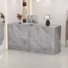 Mostrador isla para tienda de ropa, mostrador de recepción, mostrador de bar de lujo para empresa, mostrador de recepción, salón de belleza, mesa de mostrador pequeña para supermercado