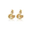 Colgante Chapado en Cobre Oro de 14K Zirconia Microfibra Toray Perla de Cisne Colgante Vacío Accesorios para Joyería DIY