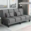 Sofá cama plegable, doble propósito, para dos o tres personas, multifuncional, diseño simple, adecuado para apartamentos de alquiler, dormitorios y salas de estar, sofá de tela