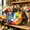 Bolso de Mano Cruzado 3D Nuevo Producto Temu Amazon Moda Femenina de Moda Bolso de Hombro Lona 300g