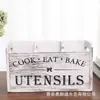 Caja de Almacenamiento de Madera Estilo Europeo para Cuchillo y Tenedor Organizador de Utensilios de Cocina Caja de Almacenamiento de Cuchillo, Tenedor, Cuchara y Palillos Estilo Occidental