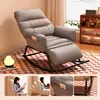 Mecedora sofá individual mecedora sillón reclinable para adultos silla de ocio para balcón lujo ligero despreocupado sofá para persona perezosa silla sofá se puede dormir