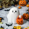 Adornos de Fantasma Pequeño de Halloween Transfronterizos Decoración Creativa para el Hogar Lindos Adornos de Fantasma para Escritorio Manualidades de Resina