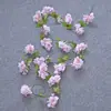 Cipós de Cerejeira Simulados com Folhas Enrolados em Tubos de Ar Condicionado, Tiras de Flores de Cipó, Cipós de Flores Artificiais, Cipós de Flores Decorativos