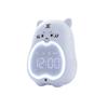 Reloj despertador inteligente de escritorio con luz nocturna y ambiente de aprendizaje de Pipihu