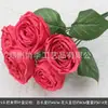 Flor artificial para boda rosa rojo material de flor para techo de salón de bodas arreglo floral para guía de carretera decoración de fondo de compromiso arreglo floral flor