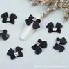 Joyería para Manicura Lazo Nueva Resina Negro y Blanco Pegatina Decorativa para Uñas Diamante Popular en Internet Accesorios Tridimensionales para Manicura
