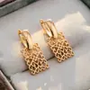 Temu Brincos Vazados Esculpidos de Venda Quente Transfronteiriça Europeia e Americana Cobre Estilo Ins Moda Tendência Brincos Atacado do Fabricante