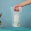 Vaso Individual Vaso Doble Empaque de Té con Leche Bio Totalmente Degradable Bolsa Ecológica Bolsa de Plástico Degradable Bebida Desechable
