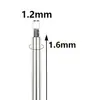 Aguja guía de acero inoxidable conector de pasador de rosca externa aguja de perforación aguja de perforación aguja de perforación accesorios de joyería herramienta auxiliar