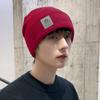 Gorros para Hombre y Mujer, Gorros de Lana Tejidos Cálidos para Invierno, Gorros de Algodón Nuevos de Moda para Ciclismo, Baotou de Terciopelo para Hombre Adultos