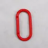 Nº 5 Cor de Pista Liga de Alumínio Revestida Mosquetão Oval Clipe de Mochila Suporte para Fone de Ouvido Gancho de Liberação Rápida Gancho de Escalada