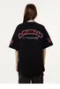 Camiseta Gris Bordada con Letra T Estilo High Street Americano para Hombres y Mujeres Marca Tendencia Nacional Verano Nuevo Holgado Estilo Pareja Manga Corta