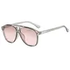 2026 Nuevas Gafas de Sol Rana de Doble Puente Unisex Marco Grande Moda Estilo Callejero Protección UV Gafas de Sol para Conducir