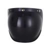 Capacete de Motocicleta Capacete Retrô Lente Bolha Capacete de Três Botões À Prova de Vento Lente de Segurança Antirreflexo com Suporte