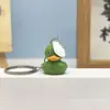 Chaveiro Pingente Criativo Variado Pato Amarelo Resina Pato Presente de Formatura Estudante Caixa Surpresa Buraco Música