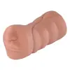 Dispositivo Famoso de Doble Agujero Molde Invertido Boca Real de Vagina Dispositivo de Masturbación Boca Doble Cabezal Copa Avión Juguete Sexual para Adulto Hombre
