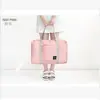 Bolsa de Viagem Fresca Estilo Coreano Bolsa Organizadora de Viagem Dobrável Bolsa de Armazenamento de Viagem Bolsa Jacquard Organizador de Roupas