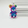Llavero creativo de oso violento con simulación de graffiti, colgante para bolsa, color arcoíris, oso estrellado, accesorios de muñeca, regalo para actividad