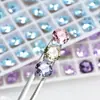 Cristal Dongzhou 7mm Colorido Redondo Fondo Puntiagudo Diamante Destellante K9 Vidrio Diamante DIY Montón Diamante Arte de Uñas Joyería Pendiente Accesorios