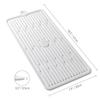 Tapete Escorredor de Silicone Tapete Isolante de Cozinha Tapete de Silicone Resistente a Altas Temperaturas Tapete Anti-Escaldante Tapete Protetor de Bancada Tapete Escorredor Grande Antiderrapante