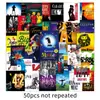 50 Pegatinas de Póster de Broadway Musicales Broadway Drama Transfronterizas DIY Impermeables Decorativas Pegatinas para Taza de Agua