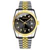 Explosiones de comercio exterior moda Diamante clásico reloj de oro reloj de hombre reloj de hombre banda de acero Reloj no mecánico para hombre una generación de pelo