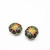 Estilo Étnico Vintage Esmalte Artesanal Gotejamento de Óleo Joias DIY Pulseira de Contas Budistas Colar com Contas Espaçadoras de Nuvem e Acessórios de Caractere de Longevidade