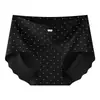 2026 Hilo de Hielo Sin Costuras Lunares Simples Pantalones de Yoga de una Pieza para Mujer Bragas Triangulares Elásticas que se Ajustan a la Cadera para Mujer