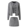 6781-Saia Slim Sexy Versátil Estilo Europeu e Americano para Mulheres Nova Moda 2025 Saia de Tricô Sexy que Cobre o Quadril