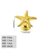 Liga antiga Starfish Creative Handle Gaveta único buraco nórdico armário de roupas abelha porta maçaneta animal roupeiro porta