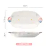 Lindo juego de vajilla de cerámica con fresas en relieve, alto valor estético, modelo nuevo para uso doméstico, juego de cuencos y platos de vajilla con color bajo vidriado para inauguración de casa